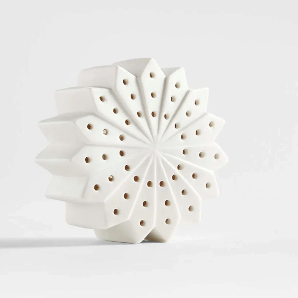 Crate&Barrel Small White Light Up Snowflake